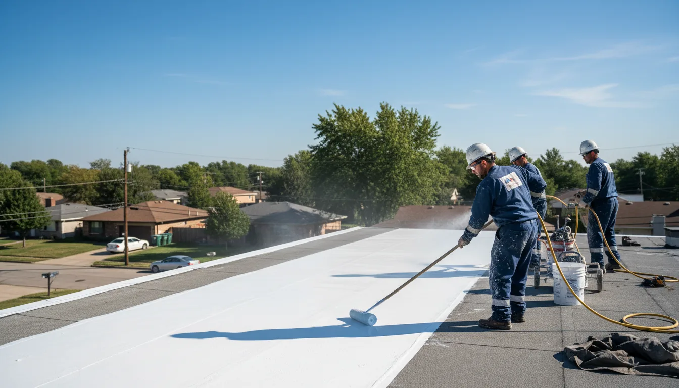 Commercial roof coating in Mark Center, OH near me